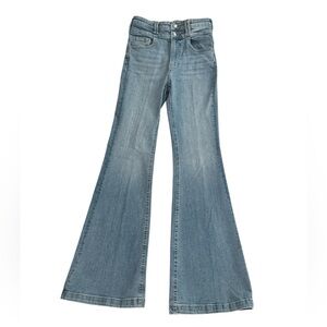 Forever 21 High Rise Classic Blue Flared Women's Jeans